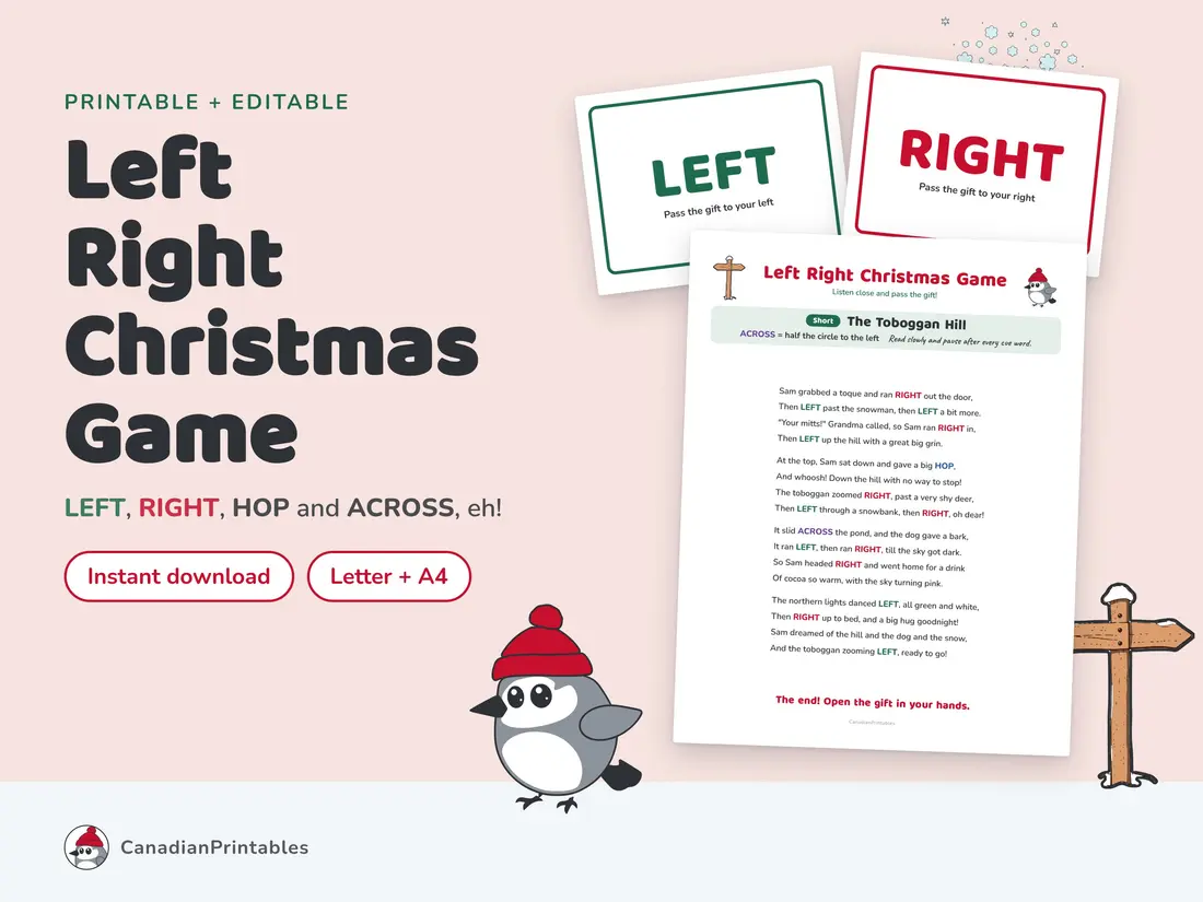 Left Right Christmas Game: hero