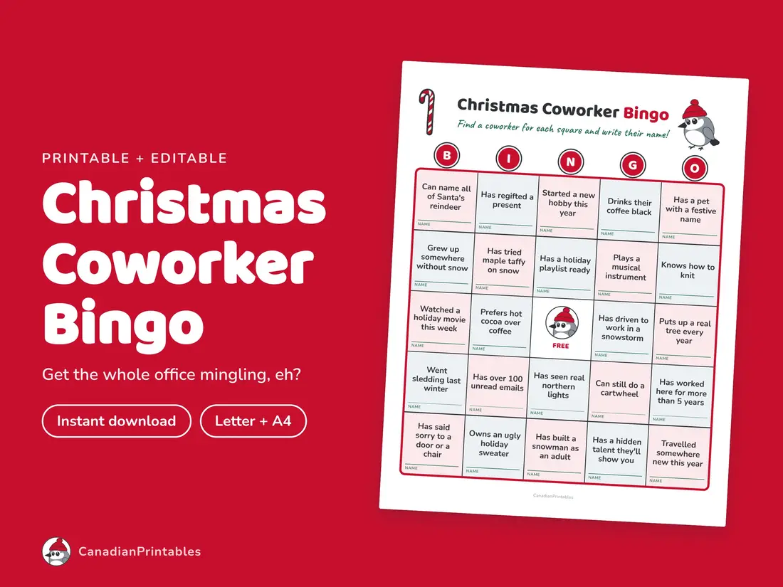Christmas Coworker Bingo: hero
