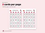 Friendsmas Bingo: two per page
