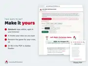 Left Right Christmas Game: editable
